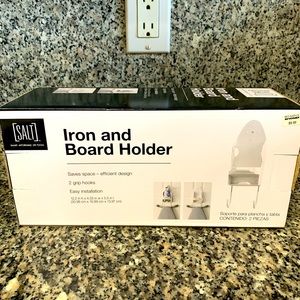 Salt White Iron and Board Holder NWT